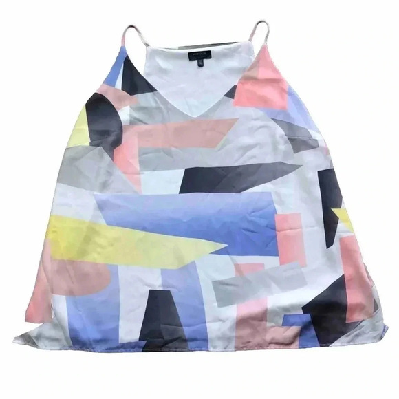 Madison Curvy Geometric Pattern Print Tank Top Size 2X - Picture 1 of 10